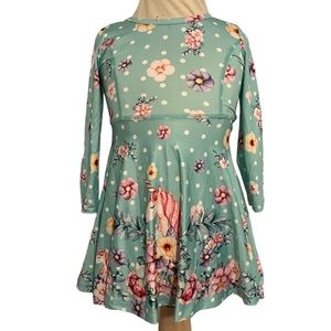 LaBeca Girls Dress Sleeveless Long Sleeves unicorn prints